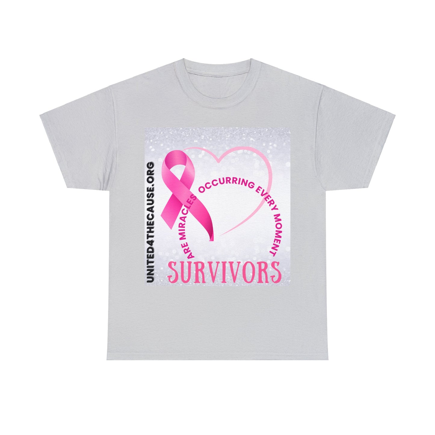 Survivors are miracles occurring every moment Unisex Heavy Cotton Tee