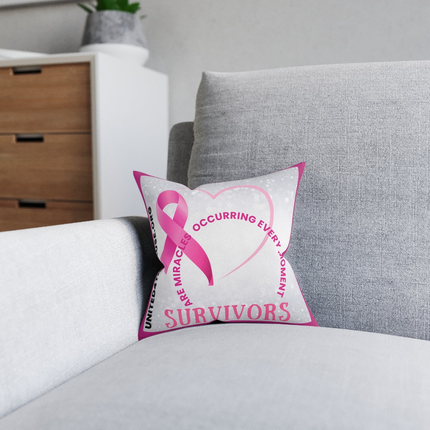 Survivors are miracles occurring every moment - Decorative Square Pillow