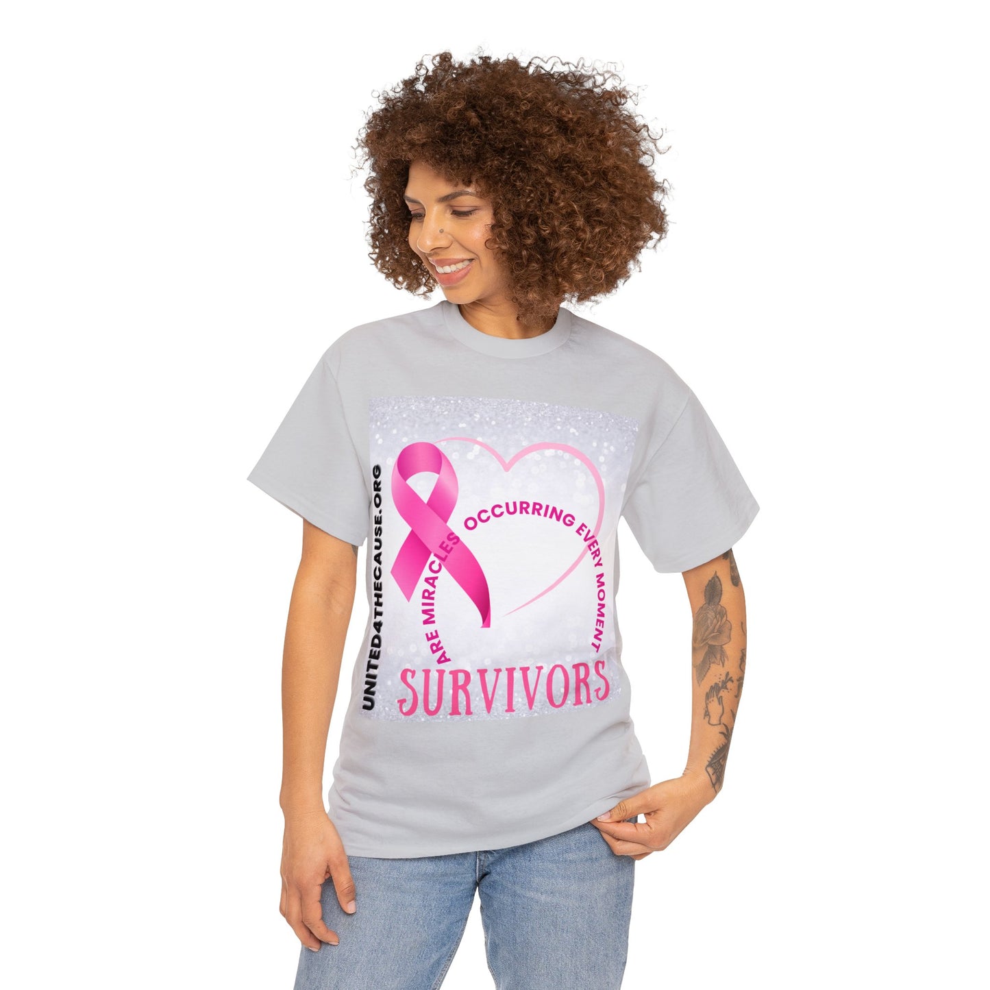 Survivors are miracles occurring every moment Unisex Heavy Cotton Tee
