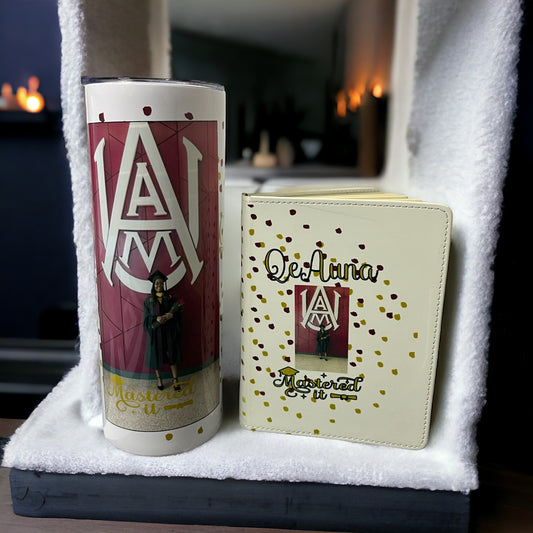 Custom Graduation Journal and Tumbler Set