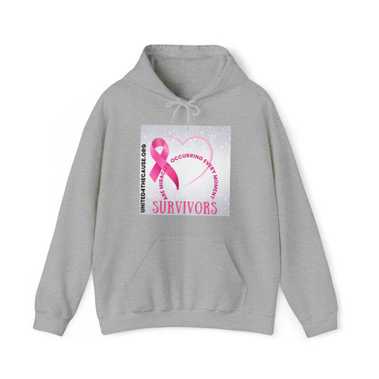 Survivors are miracles occurring every moment Unisex Heavy Blend™ Hooded Sweatshirt