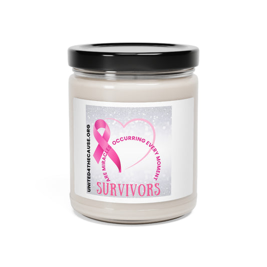 Survivors are miracles made every moment Scented Soy Candle, 9oz