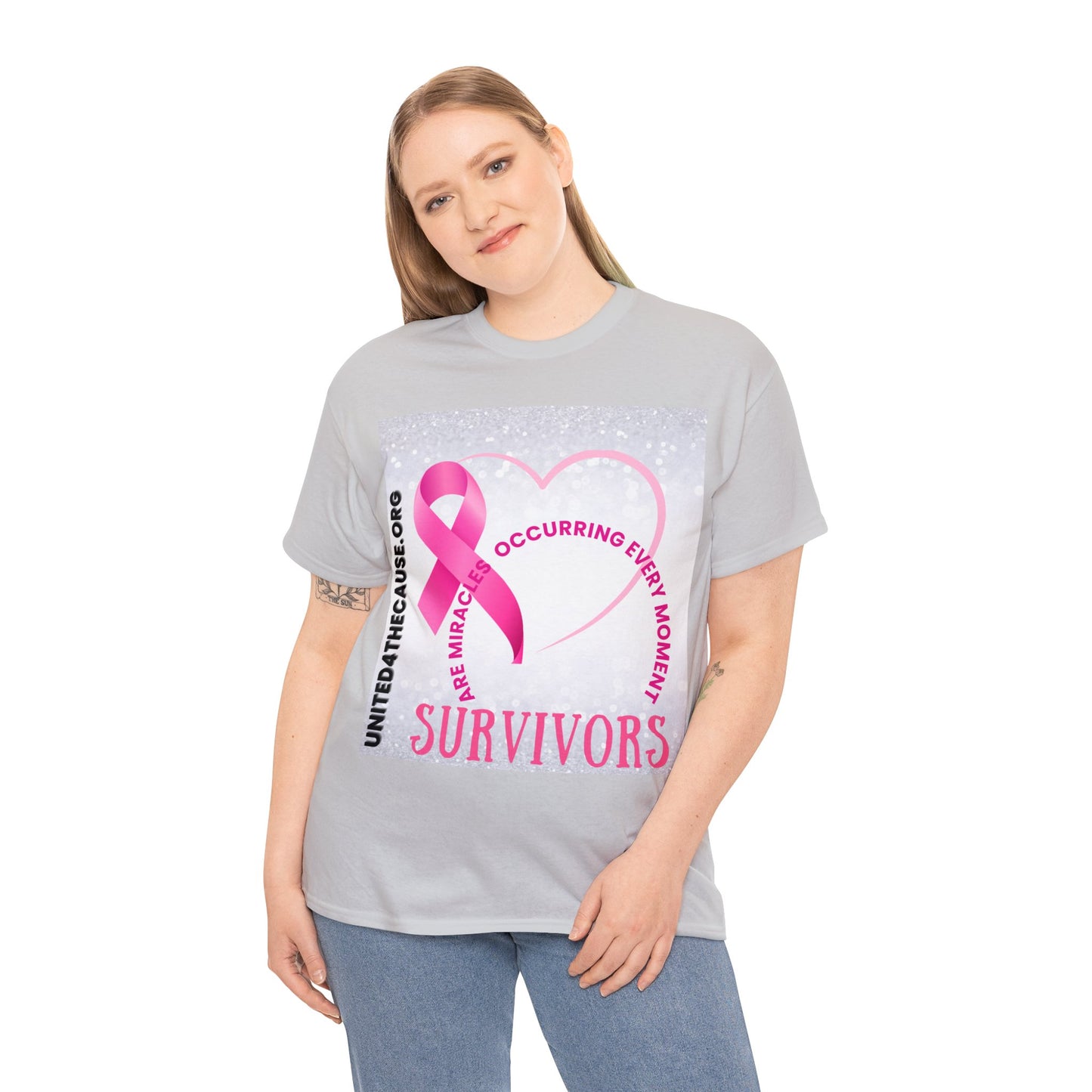 Survivors are miracles occurring every moment Unisex Heavy Cotton Tee