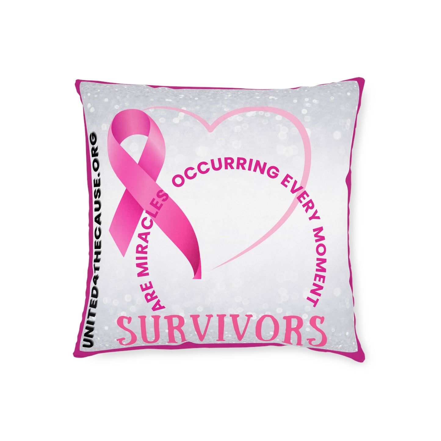 Survivors are miracles occurring every moment - Decorative Square Pillow
